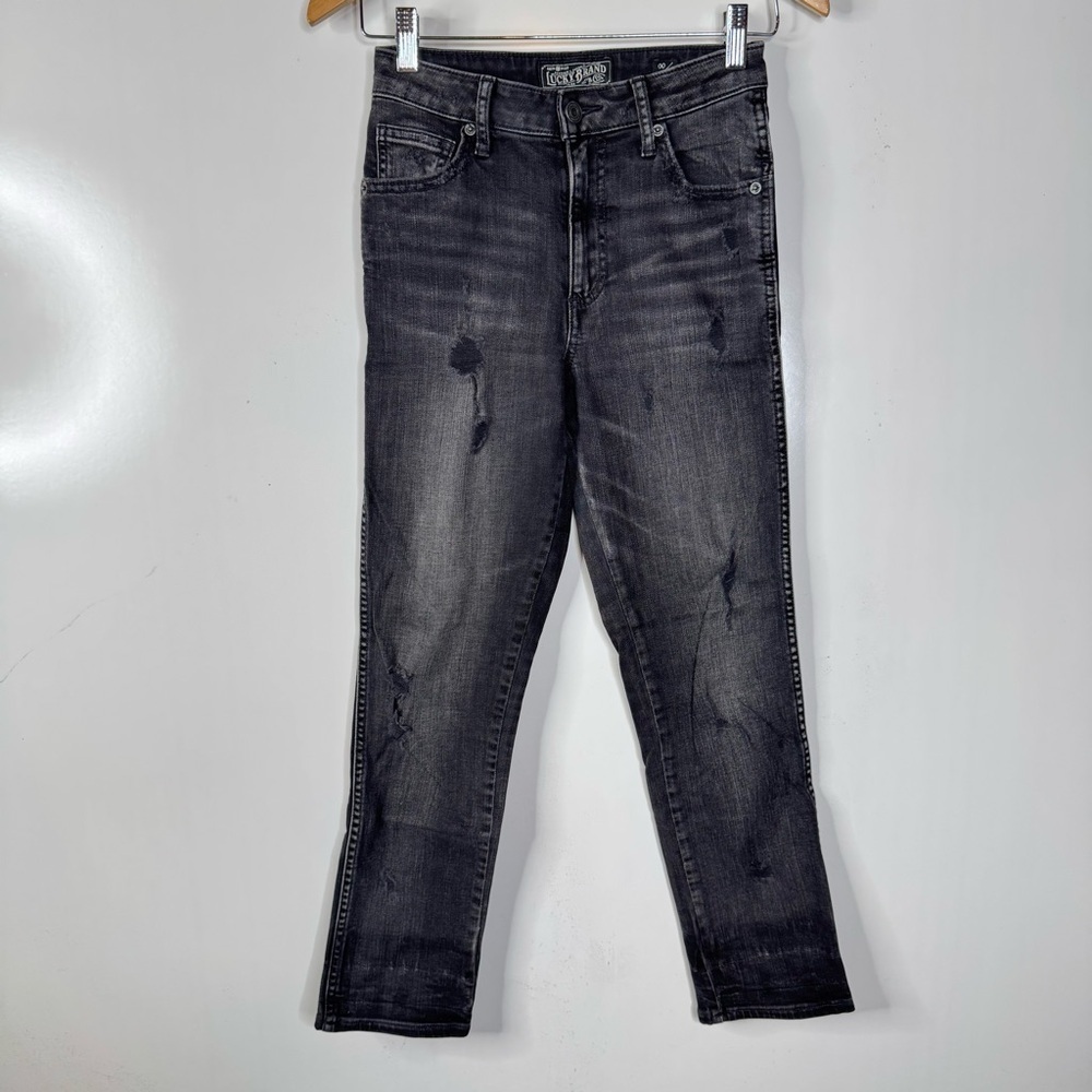 Lucky Brand The High-Rise Tomboy Jeans in Washed Black‎ Size 00/24